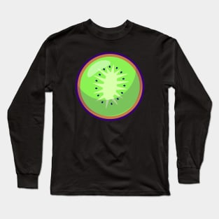 Kiwi Fruit Cartoon Long Sleeve T-Shirt